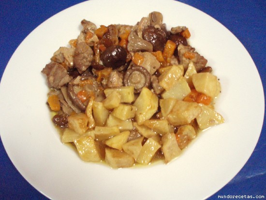 Receta de magro con variado de setas campanilla (Olla GM) Receta de magro con variado de setas campanilla (Olla GM)