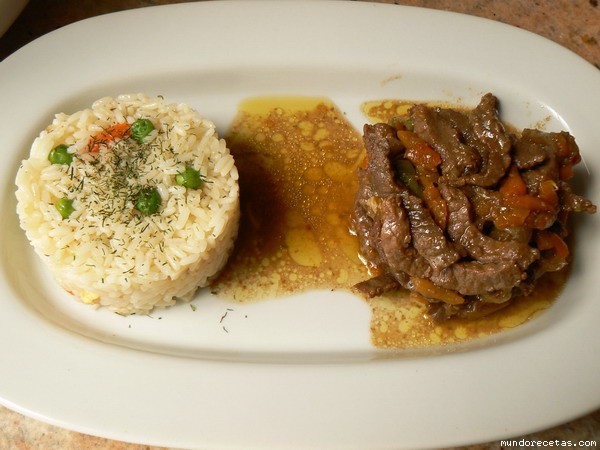 Receta de Ternera china al ají Receta de Ternera china al ají