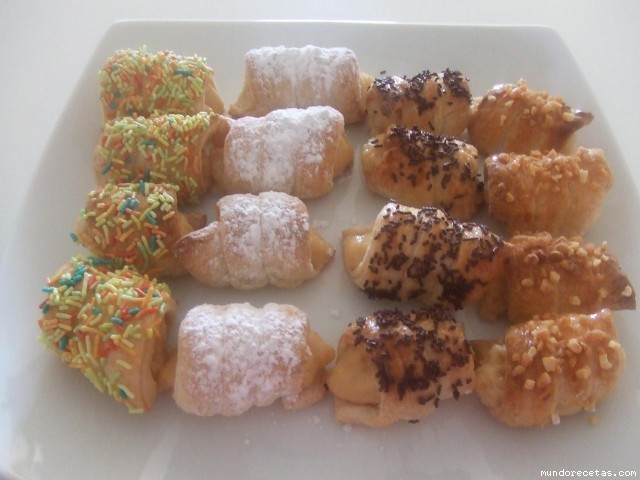 Receta de Rizos de hojaldre