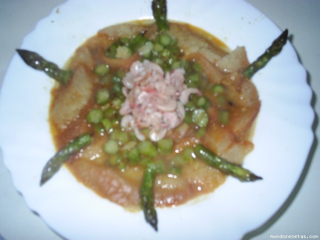 Receta de SOPA DE ESPÁRRAGOS CON CAMARONES. Receta de SOPA DE ESPÁRRAGOS CON CAMARONES.