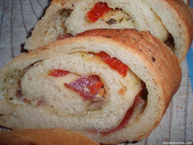 Receta de Pan relleno con hierbas Receta de Pan relleno con hierbas