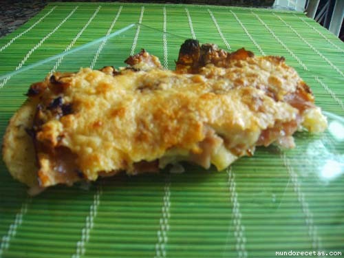 Receta de Patatas al graten con baicón Receta de Patatas al graten con baicón
