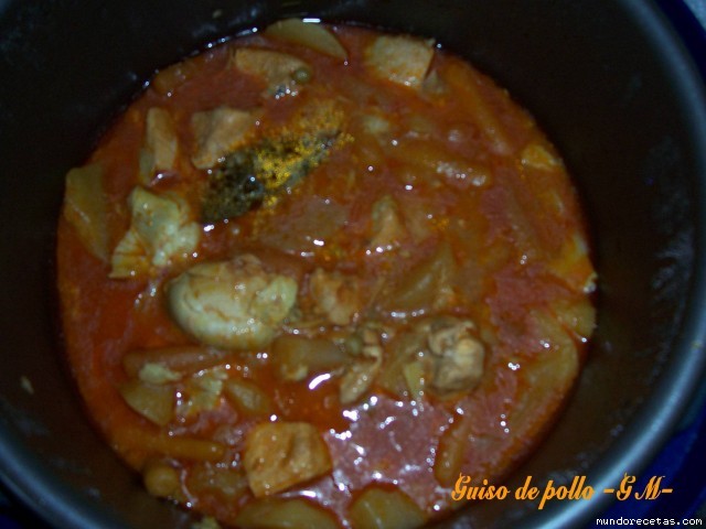 Receta de Guiso de pollo -GM-