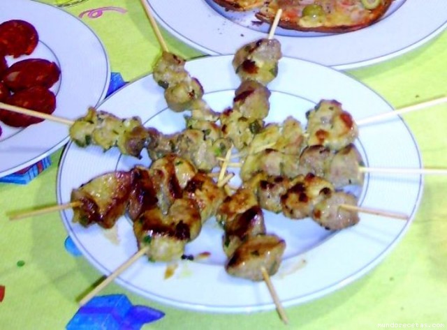 Receta de Pinchos de cerdo en miniatura Receta de Pinchos de cerdo en miniatura