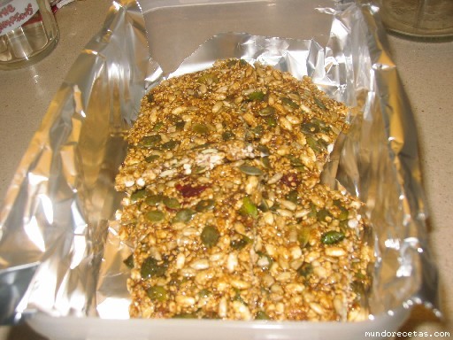 Receta de Cereales en barritas (Energético) Receta de Cereales en barritas (Energético)