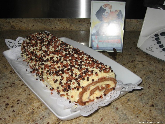 Receta de brazo de gitano de chocolate blanco Receta de brazo de gitano de chocolate blanco