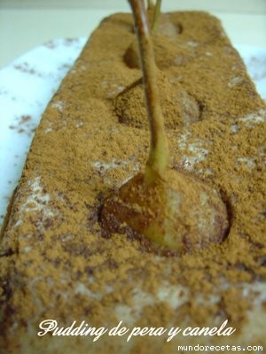 Receta de Pudding de pera y canela Receta de Pudding de pera y canela