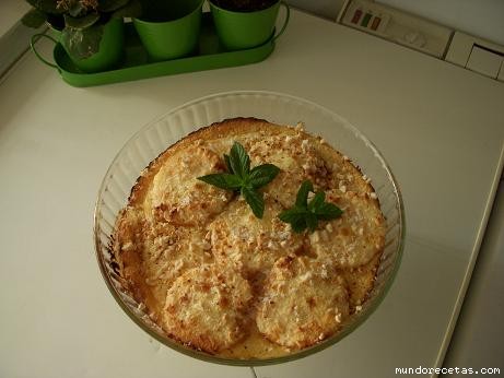 Receta de Melocotones gratinados Receta de Melocotones gratinados