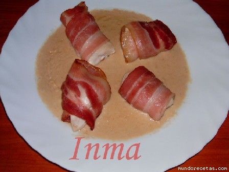 Receta de Rollitos de pollo con bacon Receta de Rollitos de pollo con bacon
