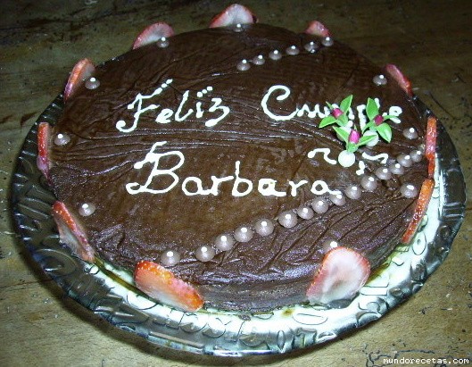 Receta de Tarta fria de chocolate y ta mara