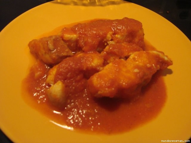 Receta de Lomos de cazn con tomate (thermomix)