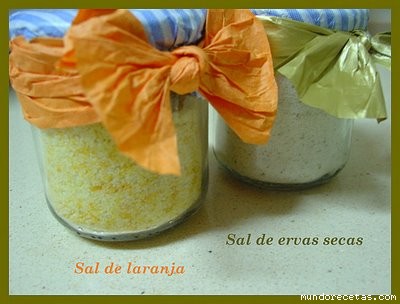 Receta de Sales aromatizadas Receta de Sales aromatizadas