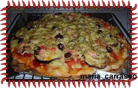 Receta de PIZZA con masa propia -fácil- Receta de PIZZA con masa propia -fácil-