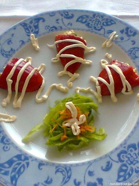 Receta de Pimientos del piquillo rellenos de cangrejo(QK) Receta de Pimientos del piquillo rellenos de cangrejo(QK)