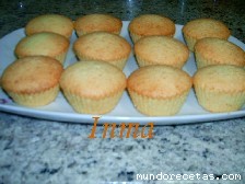 Receta de Magdalenas de naranja peques Receta de Magdalenas de naranja peques