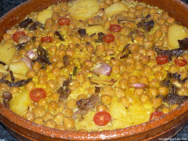 Receta de Arroz al horno con restos de cocido Receta de Arroz al horno con restos de cocido