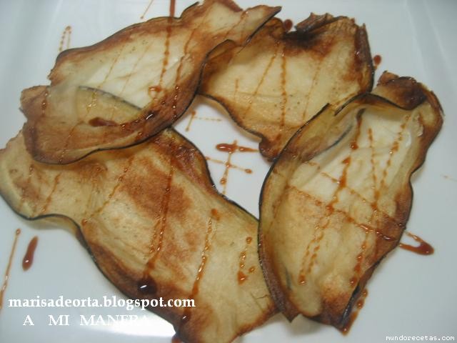 Receta de Chip de berenjenas Receta de Chip de berenjenas