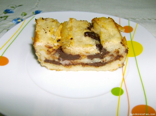 Receta de Pudding de manzana y chocolate Receta de Pudding de manzana y chocolate