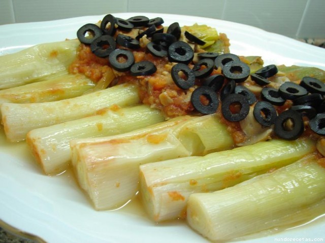 Receta de Puerros a la francesa Receta de Puerros a la francesa