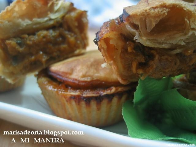 Receta de Pastelitos de carne especiados. Receta de Pastelitos de carne especiados.