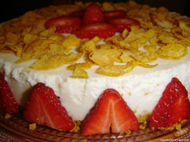 Receta de TARTA DE QUESO FRESCO Y FRESONES (TH) Receta de TARTA DE QUESO FRESCO Y FRESONES (TH)