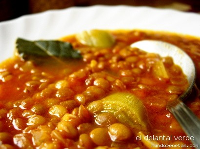 Receta de Sopa de lentejas Receta de Sopa de lentejas