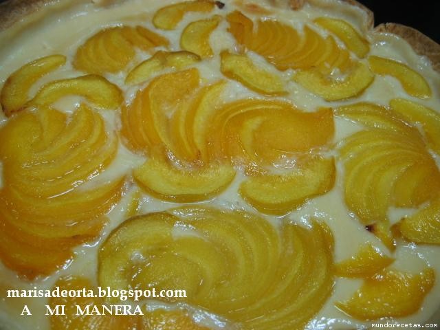 Receta de Tarta de melocotón. Receta de Tarta de melocotón.