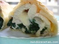 Receta de pechugas de pollo en hojaldre Receta de pechugas de pollo en hojaldre