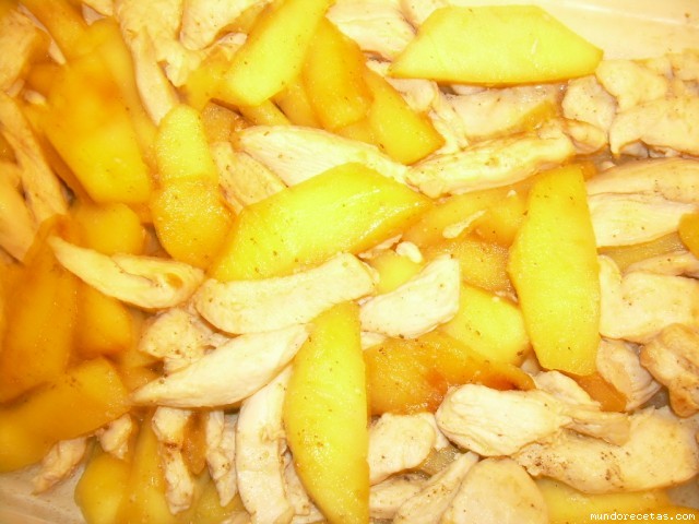 Receta de Pollo con manzanas a la salsa de mostaza Receta de Pollo con manzanas a la salsa de mostaza