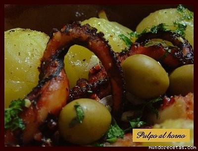 Receta de Pulpo al horno Receta de Pulpo al horno
