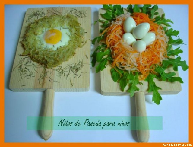 Receta de Nidos de Pascúa para niños Receta de Nidos de Pascúa para niños