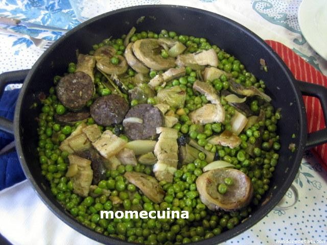 Receta de Pésols ofegats a la catalana( guisantes rehogados a la catalana) Receta de Pésols ofegats a la catalana( guisantes rehogados a la catalana)