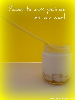 Receta de Yogur casero con peras y miel Receta de Yogur casero con peras y miel