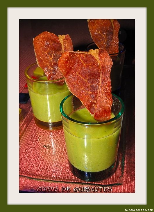 Receta de Crema de guisantes (irelidi)