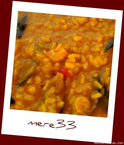 Receta de arroz con setas y gambas Receta de arroz con setas y gambas