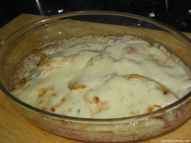 Receta de Milhojas de pollo con fresas Receta de Milhojas de pollo con fresas