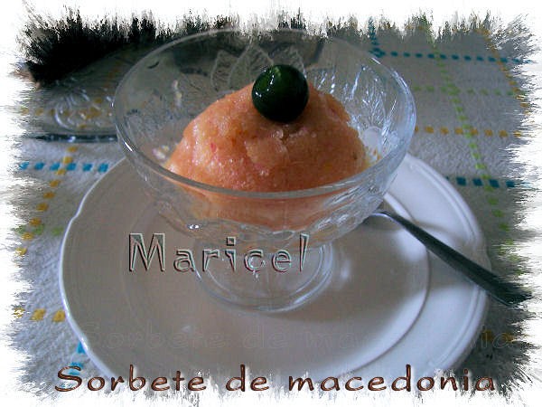Receta de Sorbete de macedonia de frutas -TH 21- Receta de Sorbete de macedonia de frutas -TH 21-