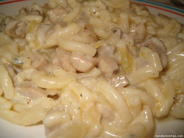 Receta de Fideua a los dos quesos Receta de Fideua a los dos quesos