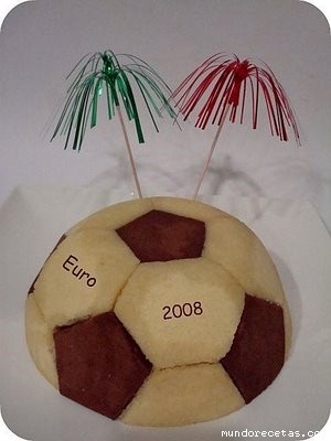Receta de Tarta balón de futbol Receta de Tarta balón de futbol