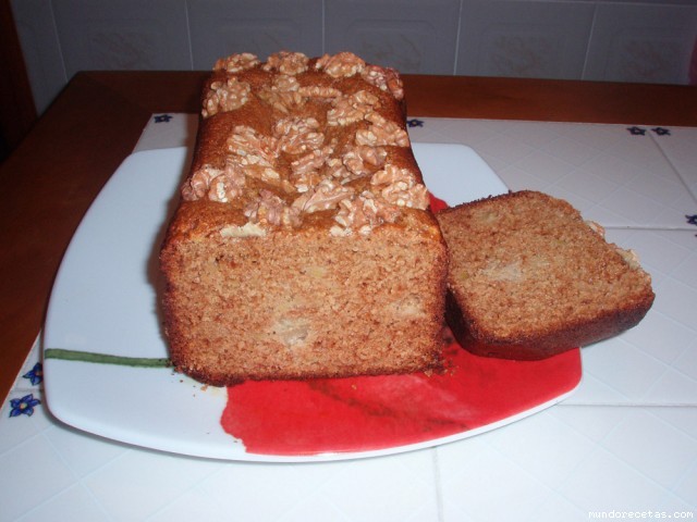 Receta de Bizcocho de salvado y manzana