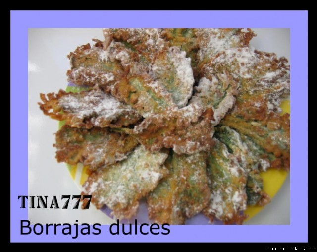 Receta de Borrajas dulces Receta de Borrajas dulces