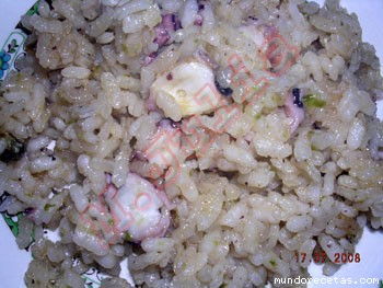Receta de Pulpo con arroz Receta de Pulpo con arroz