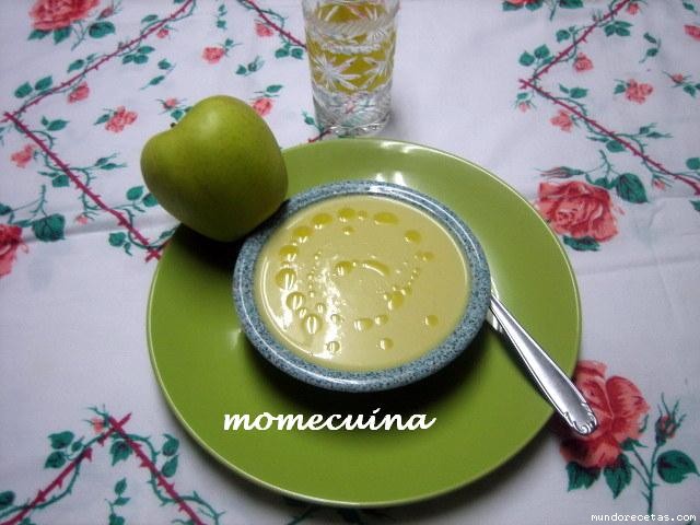 Receta de Sopa fría de manzana y puerro Receta de Sopa fría de manzana y puerro