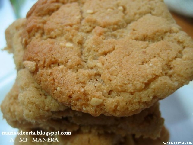 Receta de Pastitas de manteca de cacahuete Receta de Pastitas de manteca de cacahuete