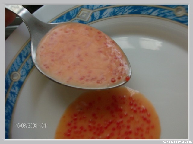 Receta de salsa de huevas Receta de salsa de huevas