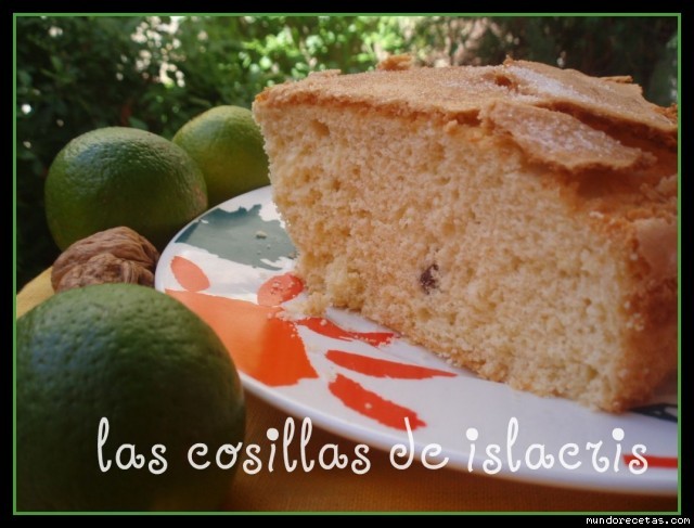 Receta de Bizcocho con lima y nueces Receta de Bizcocho con lima y nueces