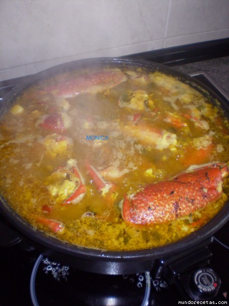 Receta de arroz con bogavante de lluvia