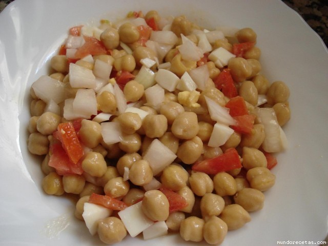Receta de Garbanzos a la vinagreta Receta de Garbanzos a la vinagreta