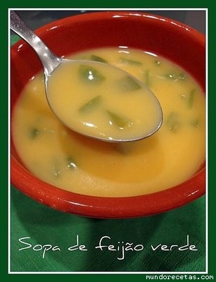 Receta de Sopa de judias verdes Receta de Sopa de judias verdes