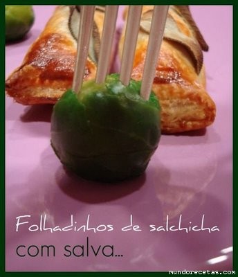 Receta de Hojaldritos de salchicha con salvia Receta de Hojaldritos de salchicha con salvia